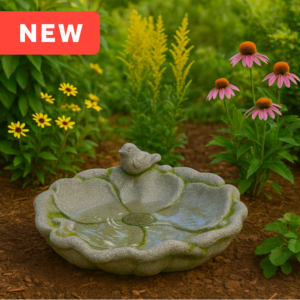 Bloom Basin Stone Bird Bath