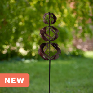 Vertical Triple Wind Spinner - Brushed Bronze