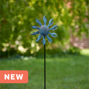 Coneflower Spinner - Blue & Bronze