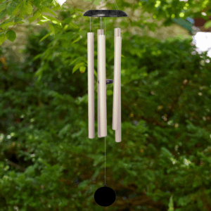 Black and Cream Canopy Wind Chime - 51"