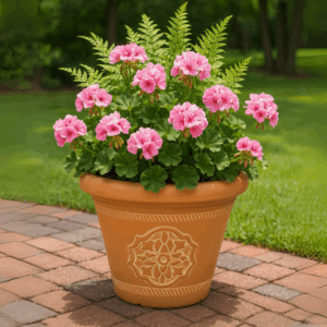 Celtic Cross Planter - Natural