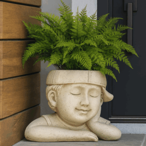 Boy in Cap Planter