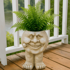 Flowered Face Standing Planter