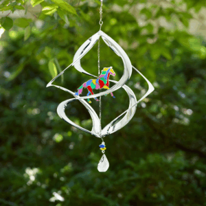 Silver Horse Cosmix Suncatcher Spinner - 12"