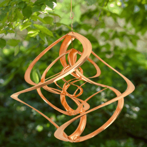 Copper Triple Helix Cosmix Garden Spinner - 20"