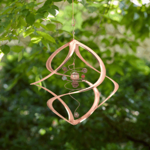 Copper Cosmix Garden Spinner with Planets - 17"