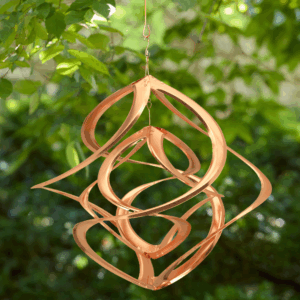 Copper Double Cosmix Garden Spinner - 20"