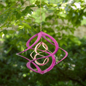 Copper & Purple Cosmix Garden Spinner - 14"