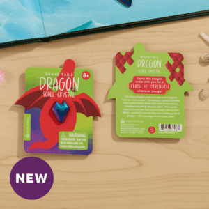 Brave Tails: Dragon Scale Crystal | Rainbow Aura Quartz