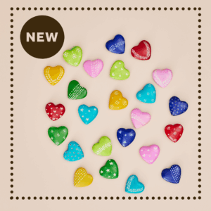 Hand-carved Soapstone Hearts (1.75") - Fair Trade