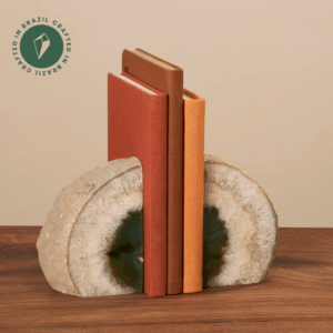 Green Agate Bookends