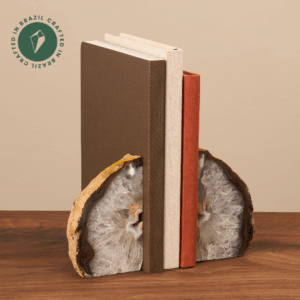 Black Agate Bookends