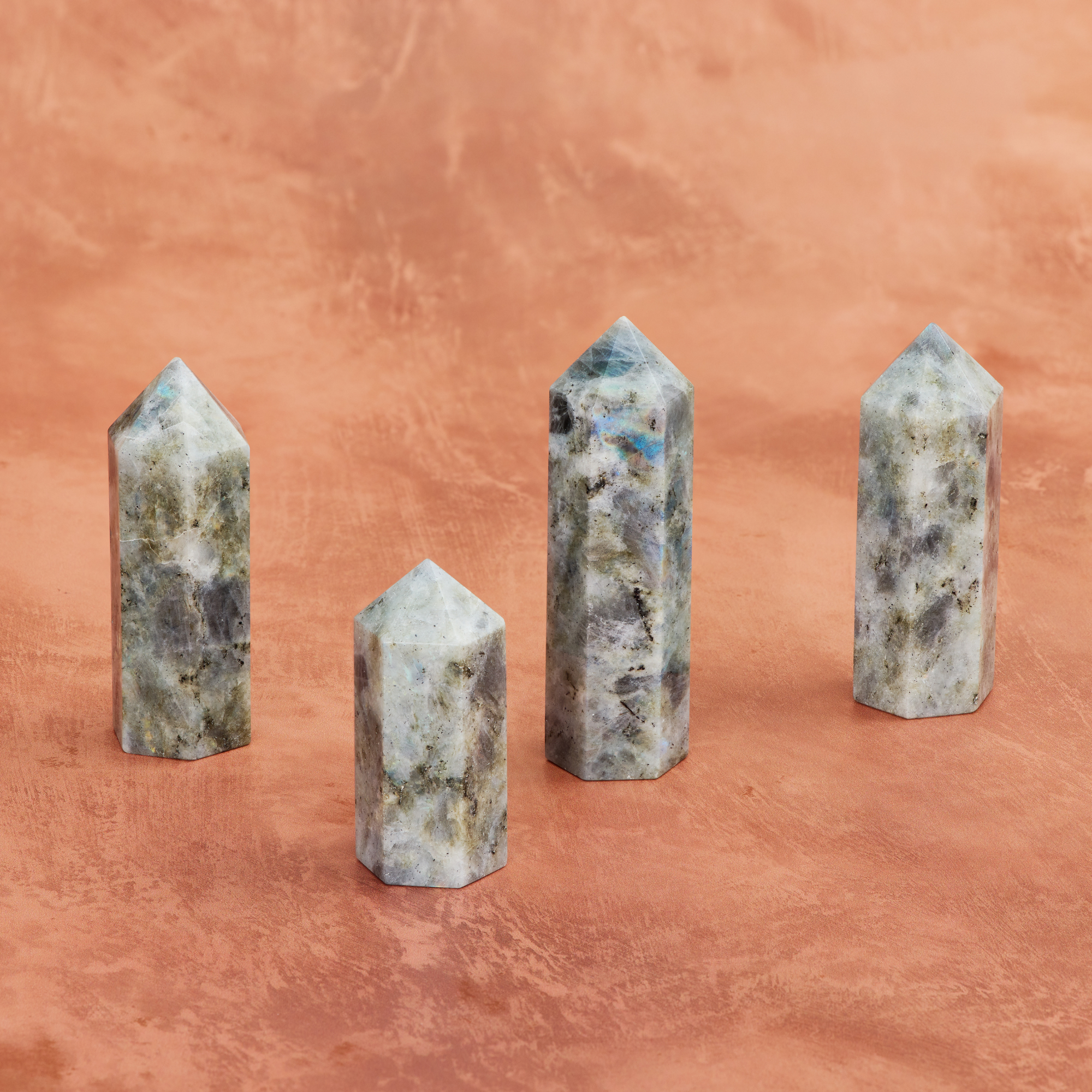 wholesale labradorite crystal towers hand carved