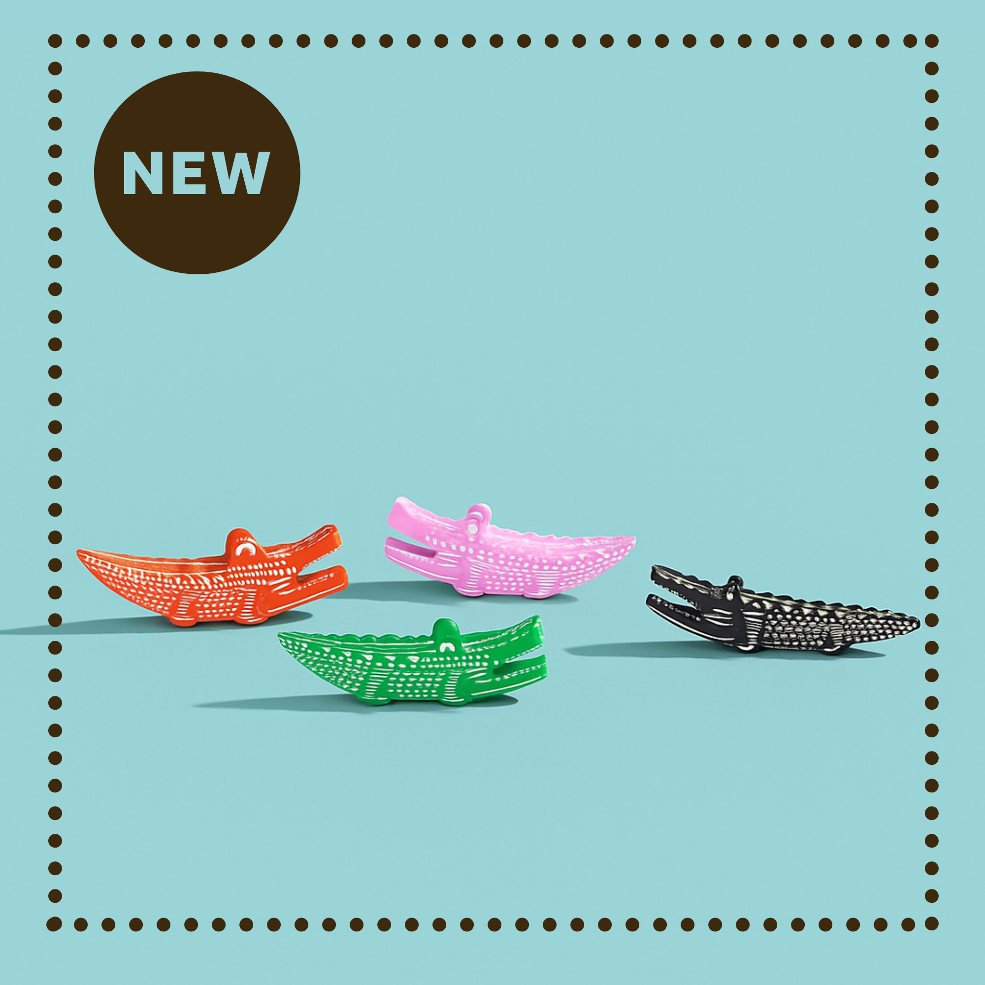 Multi-Color Soapstone Crocodiles - Fair Trade