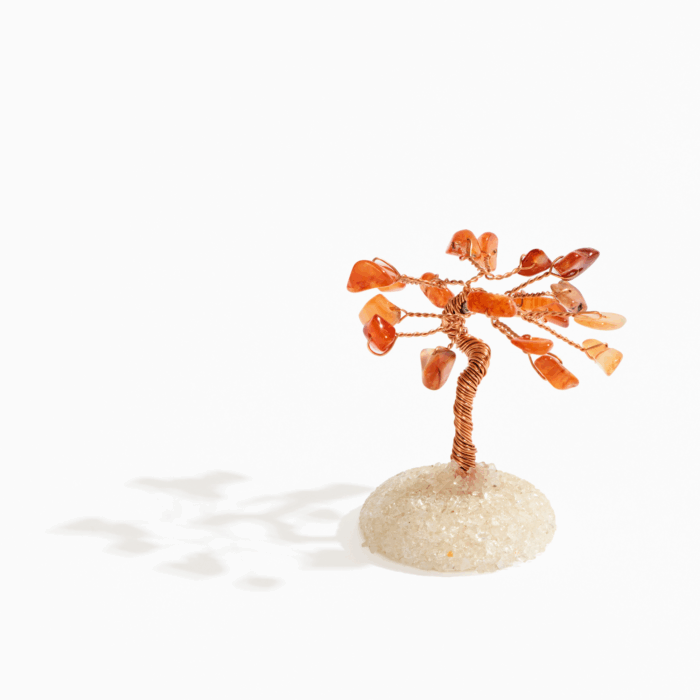 wholesale mini carnelian crystal tree for impulse and souvenir