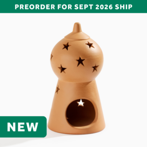 Clay Star Lantern Candle Holder