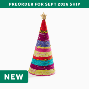 Recycled Sari Tabletop Christmas Tree (Large)