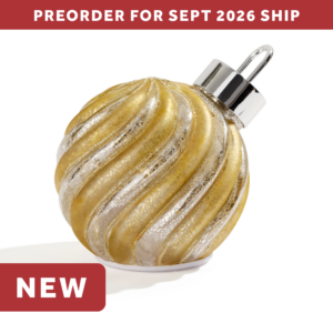 Silver and Gold Mercury Glass LED Tabletop Ornament