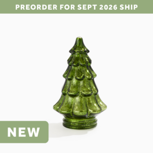 Green Traditional Green Mercury Glass Tree - Small