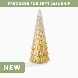 Gold Traditional Mercury Glass Tree (Large)