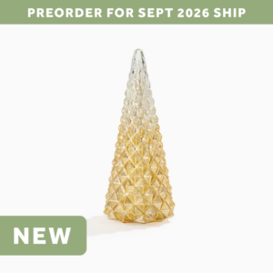 Gold Geometric Diamond Mercury Glass Tree (Large)