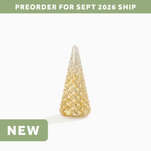 Gold Geometric Diamond Mercury Glass Tree (Medium)