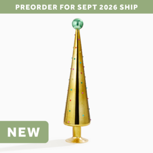 Gold Glass Jewel Dot Tree - Large