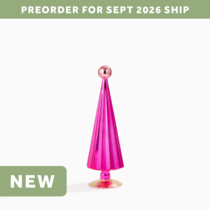 Pink Prism Glass Tree - Medium