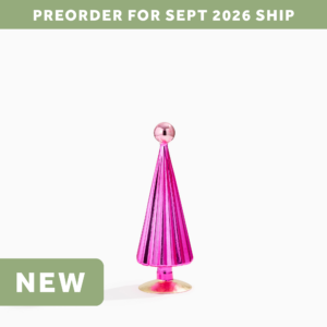 Pink Prism Glass Tree - Small