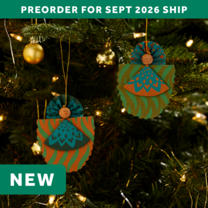 Handmade Paper Angel Ornaments - Set of 2