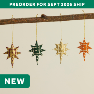 North Star Jute Paper Ornament Assortment