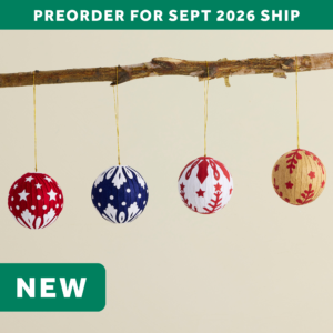 Christmas Ball Jute Paper Ornament Assortment