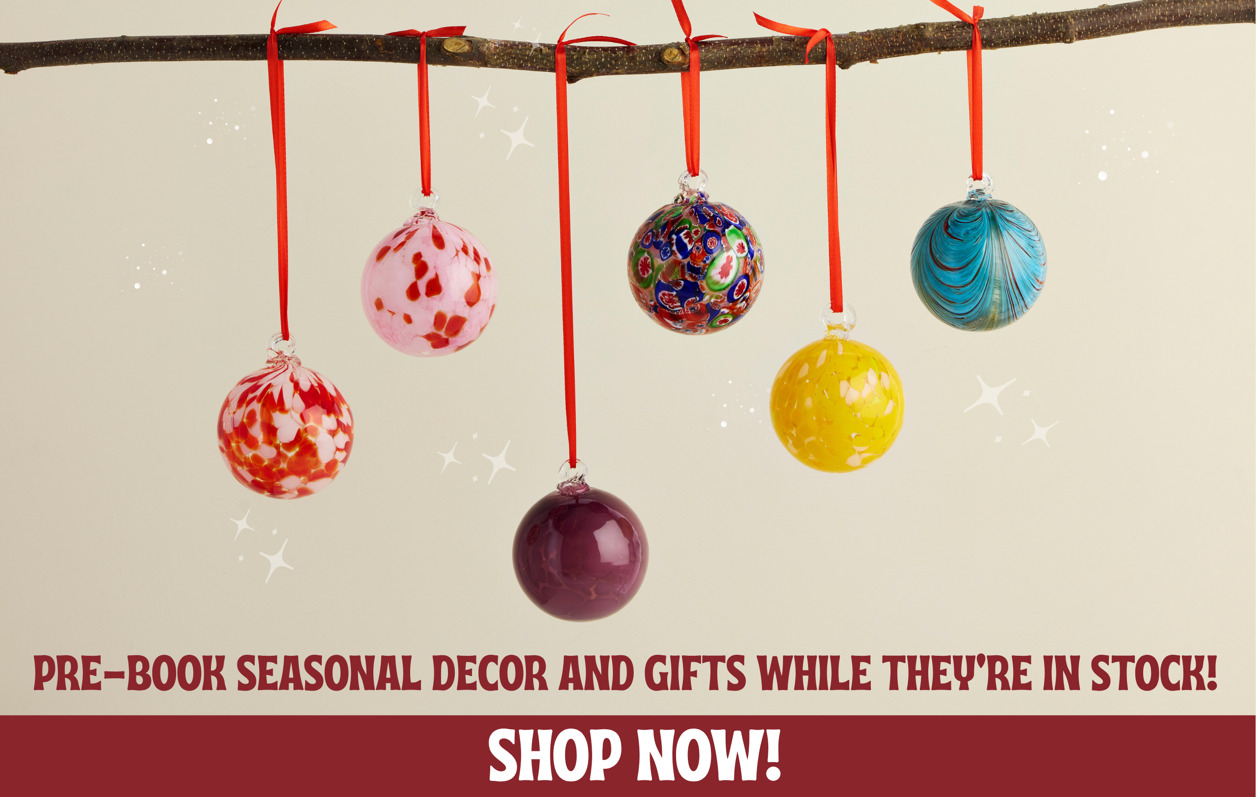 wholesale blown glass christmas ornaments - prebook seasonal decor and gifts while theyre in stock
