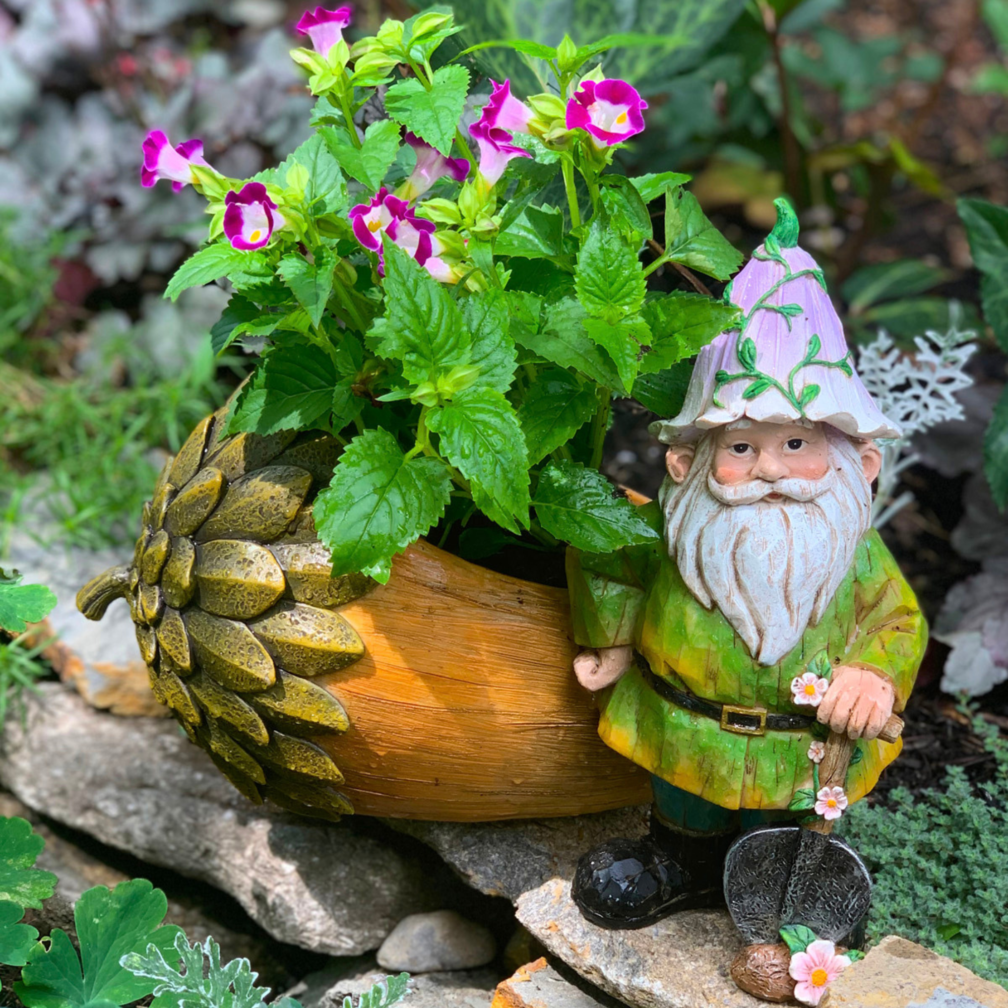 wholesale gnome planter for gardens, patios, and porches